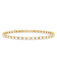 Round Shape Cubic Zirconia Tennis Bracelet
