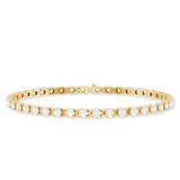 Round Shape Cubic Zirconia Tennis Bracelet