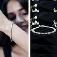 Certified Lab Grown Classic Round Diamond Tennis Bracelet