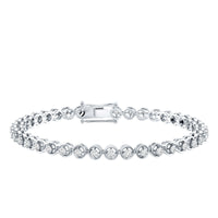 Certified Lab Grown Classic Round Diamond Bridal Tennis Bracelet