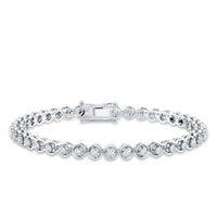 Certified Lab Grown Classic Round Diamond Bridal Tennis Bracelet