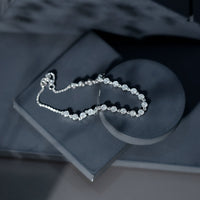 Certified Lab Grown Bezel Set Diamond Eternity Chain Bracelet