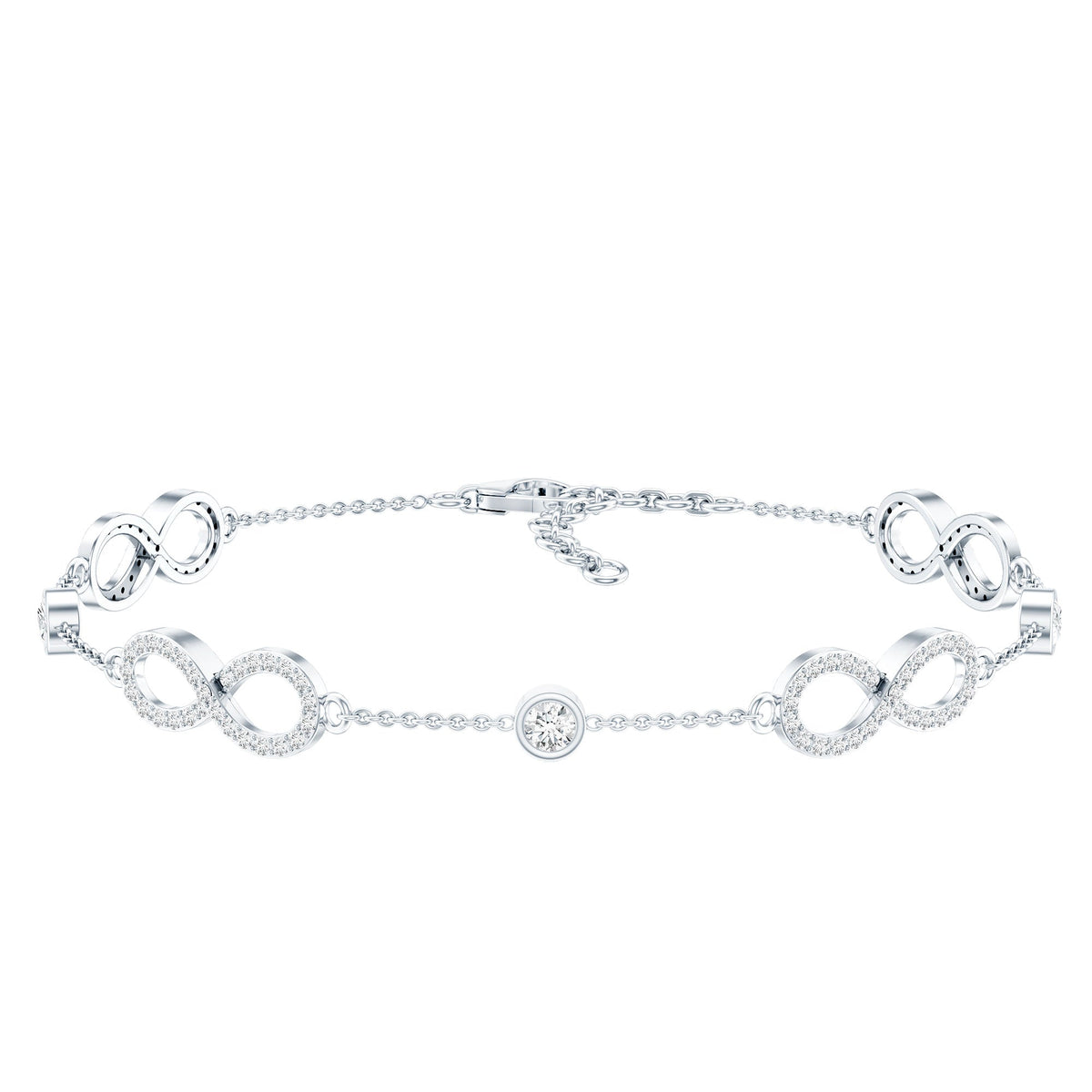Lab Grown Diamond Infinity Bracelet for Women