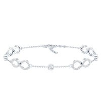 Lab Grown Diamond Infinity Bracelet for Women