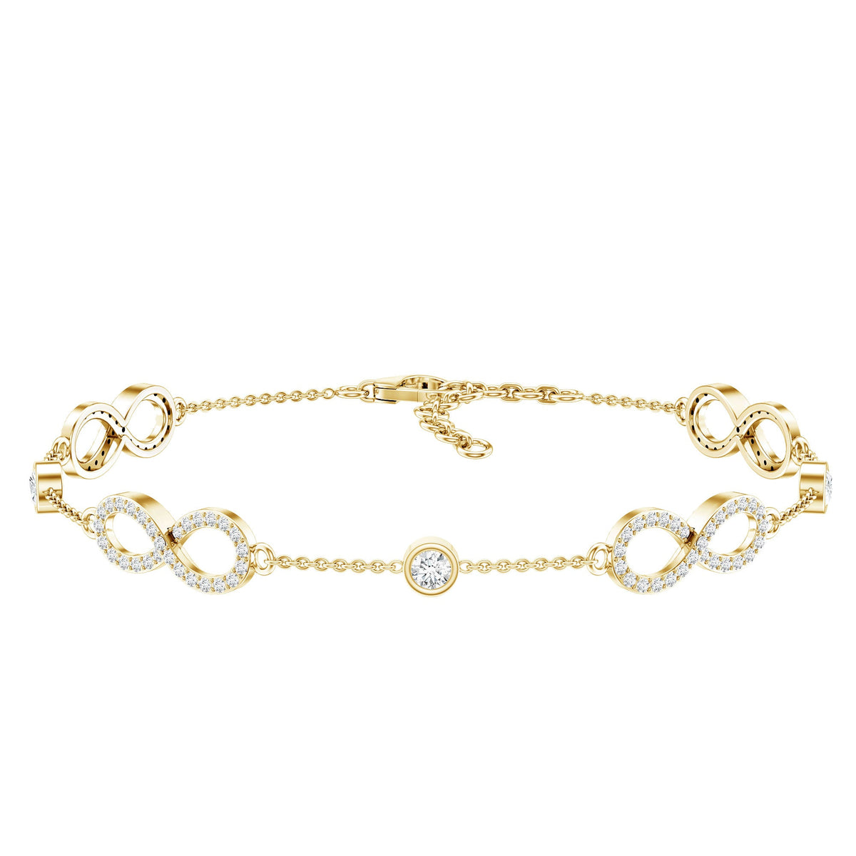 Lab Grown Diamond Infinity Bracelet for Women