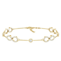 Lab Grown Diamond Infinity Bracelet for Women