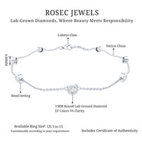 Lab Grown Diamond Chain Bracelet for Women