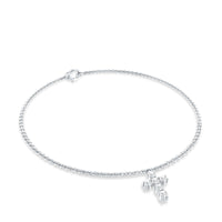 Certified Lab Grown Diamond Cross Bracelet