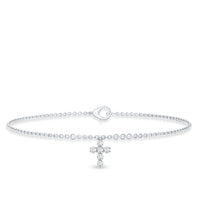 Certified Lab Grown Diamond Cross Bracelet