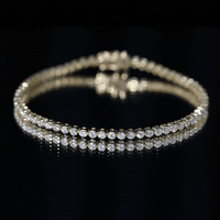 Certified Bezel Set Lab Grown Diamond Tennis Bracelet