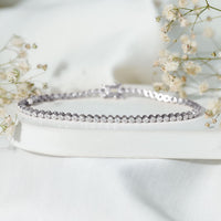 Certified Bezel Set Lab Grown Diamond Tennis Bracelet