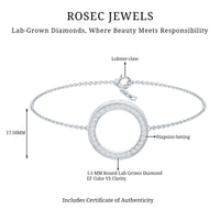 Certified Lab Grown Diamond Circle Bracelet for Women