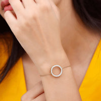 Certified Lab Grown Diamond Circle Bracelet for Women