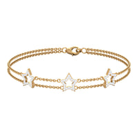 Certified Diamond Star Double Chain Bracelet