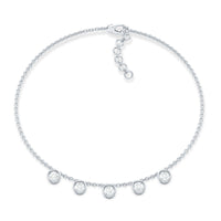 Rosec Jewels 0.5 carat certified moissanite five-stone bracelet with certificate, showcasing sparkling gemstones and elegant design.