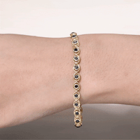 Real Black Onyx Tennis Bracelet with Certificate