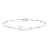 Certified Diamond Love Chain Bracelet