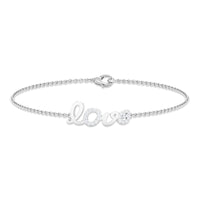 Certified Diamond Love Chain Bracelet
