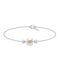 7.4 Carat Freshwater Pearl Solitaire Bolo Bracelet