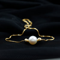 7.4 Carat Freshwater Pearl Solitaire Bolo Bracelet