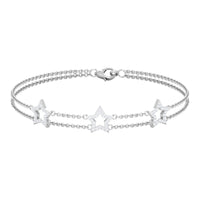 Certified Diamond Star Double Chain Bracelet