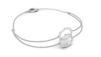 Rosec Jewels real diamond eternity chain bracelet for women, showcasing sparkling diamonds and elegant design.