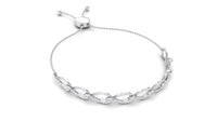 Rosec Jewels cubic zirconia infinity bolo bracelet for women, showcasing sparkling stones and elegant design.