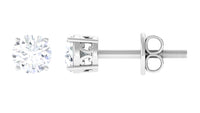 Brilliant Cut Diamond Solitaire Stud Earrings in Prong Setting