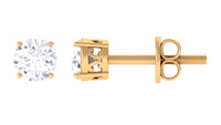 Brilliant Cut Diamond Solitaire Stud Earrings in Prong Setting