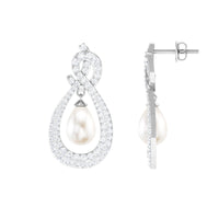 Genuine Freshwater Pearl Teardrop Earrings for Bride