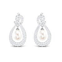 Genuine Freshwater Pearl Teardrop Earrings for Bride