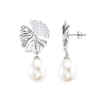 Nature Inspired 9X12mm Freshwater Pearl Drop Earrings