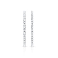 Certified Moissanite Big Hoop Earrings for Women