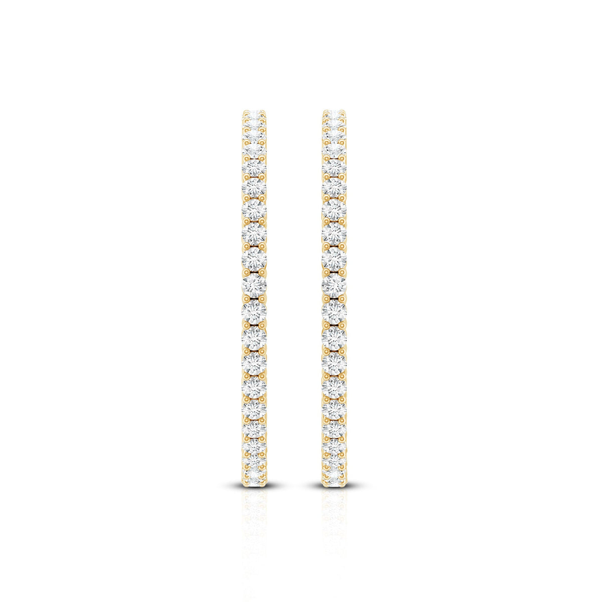 Certified Moissanite Big Hoop Earrings for Women