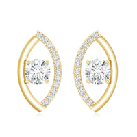 Certified Lab Grown Diamond Minimalist Stud Earrings