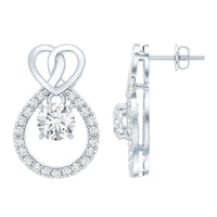 Certified Lab Grown Diamond Infinity Stud Earrings