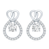 Certified Lab Grown Diamond Infinity Stud Earrings