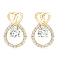 Certified Lab Grown Diamond Infinity Stud Earrings