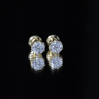 1.9 Carat Certified Lab Grown Diamond Solitaire Stud Earrings