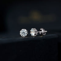 1.9 Carat Certified Lab Grown Diamond Solitaire Stud Earrings