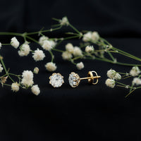1.9 Carat Certified Lab Grown Diamond Solitaire Stud Earrings