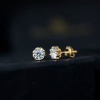 1.9 Carat Certified Lab Grown Diamond Solitaire Stud Earrings