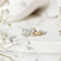 Certified Lab Grown Diamond Dog Paw Stud Earrings