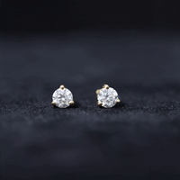 Certified Lab Grown Diamond Solitaire Earrings