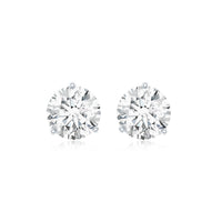 Certified Lab Grown Diamond Solitaire Earrings