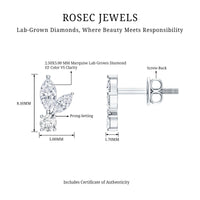 Certified Lab Grown Diamond Everyday Earrings With Screw Back