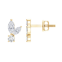 Certified Lab Grown Diamond Everyday Earrings With Screw Back