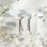 Certified Lab Grown Diamond Teardrop Dangle Earrings