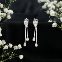 Certified Lab Grown Diamond Teardrop Dangle Earrings