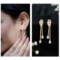 Certified Lab Grown Diamond Teardrop Dangle Earrings
